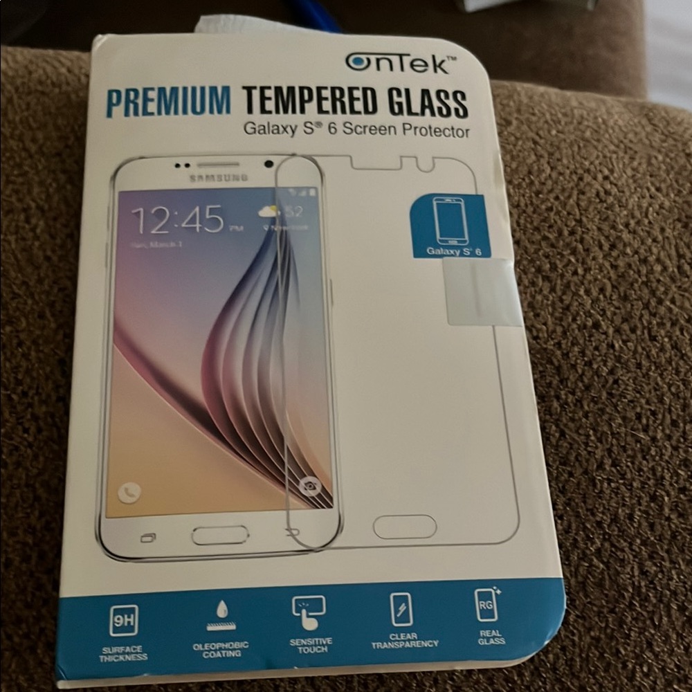 White Tempered Glass Screen Protector Scratch Resistant for Samsung Galaxy S6